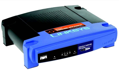Linksys BEFVP41 wired router Black, Blue