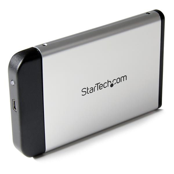 StarTech.com 2.5in Silver USB 2.0 to IDE External Hard Drive Enclosure
