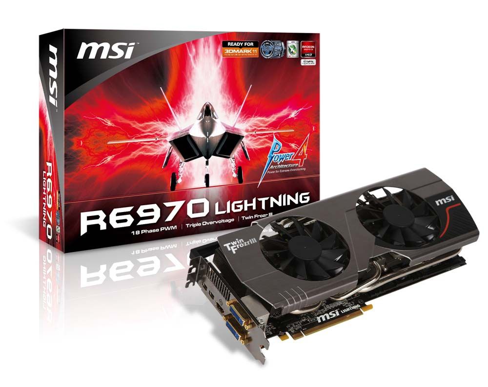 MSI LIGHTNING R6970 graphics card AMD Radeon HD6970 2 GB GDDR5