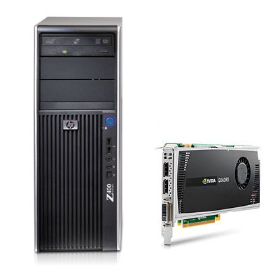 HP Z400 + NVIDIA Quadro 4000 Intel® Xeon® 3000 Sequence W3550 3 GB DDR3-SDRAM Windows 7 Professional Minitower Workstation
