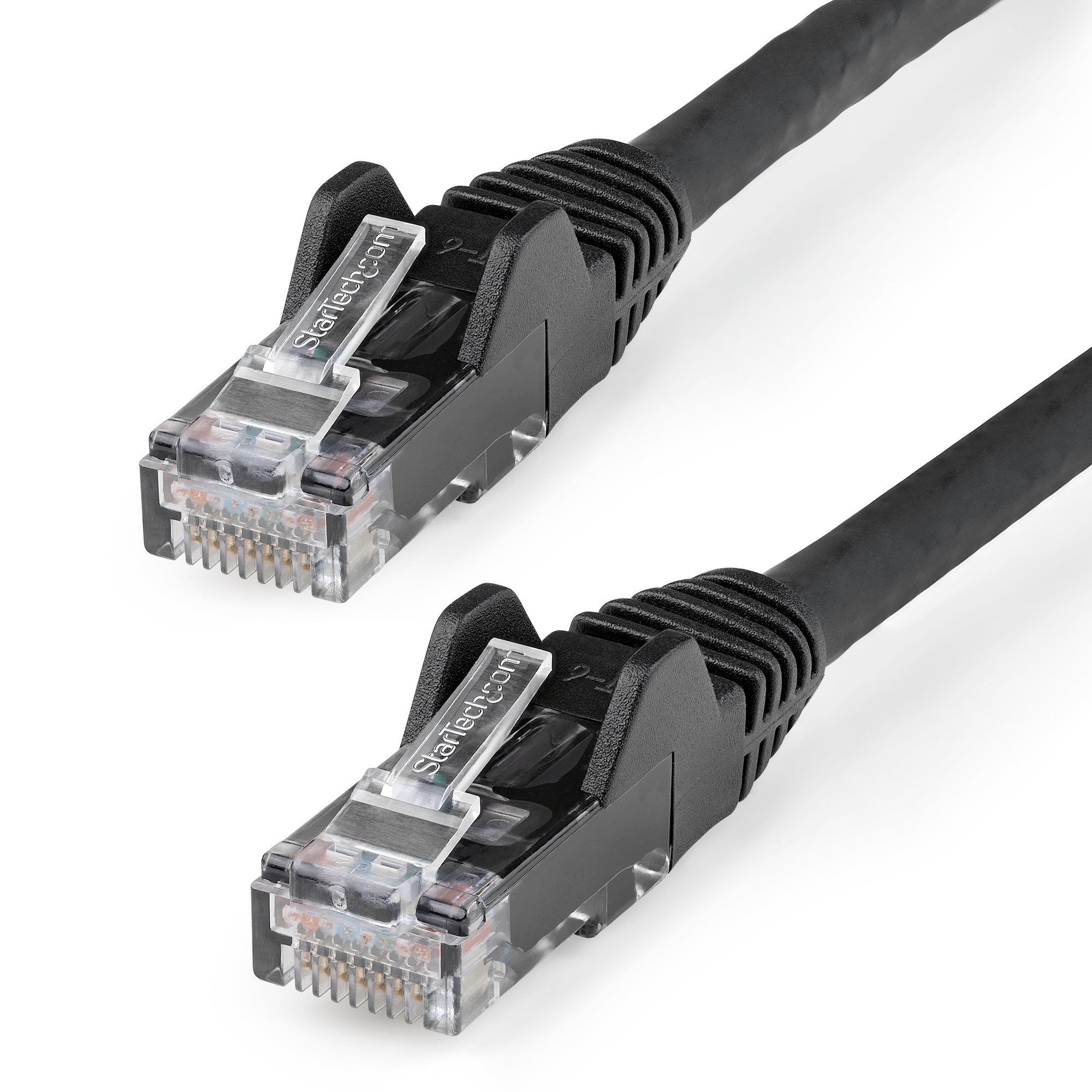 StarTech.com 30cm(1ft) CAT6 Ethernet Cable - LSZH (Low Smoke Zero Halogen) - 10 Gigabit 250Mhz 100W PoE RJ45 UTP Network Patch Cord Snagless with Strain Relief - Black CAT 6, ETL Verified, 24AWG
