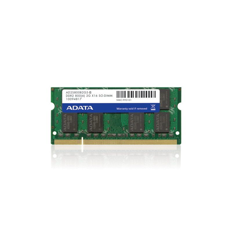ADATA AD2S800B2G6-2 memory module 4 GB 2 x 2 GB DDR2 200-pin SO-DIMM