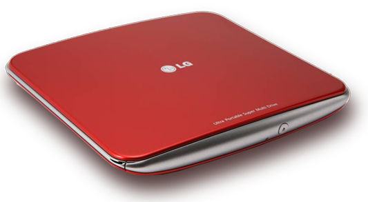 LG GP40NR10 optical disc drive DVD-RW Red