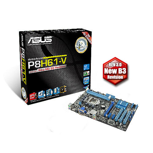 ASUS P8H61-V Intel® H61 LGA 1155 (Socket H2) ATX