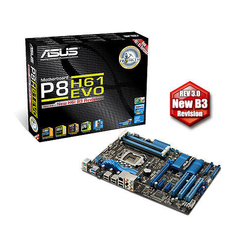ASUS P8H61 EVO Intel® H61 LGA 1155 (Socket H2) ATX