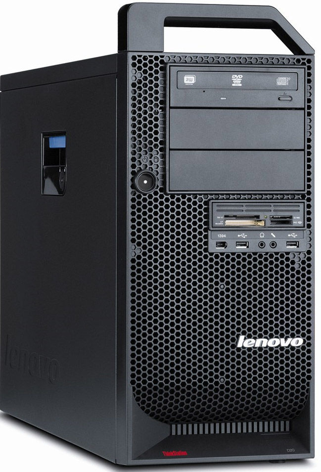 Lenovo ThinkStation D20 Intel® Xeon® 5000 Sequence E5620 6 GB DDR3-SDRAM Windows XP Professional Tower Workstation Black