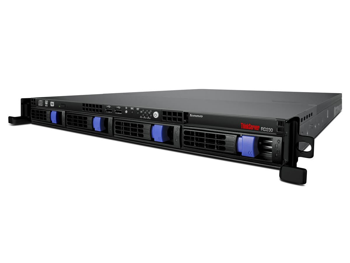 Lenovo ThinkServer RD230 server Rack (1U) Intel® Xeon® 5000 Sequence E5620 2.4 GHz 4 GB DDR3-SDRAM 600 W