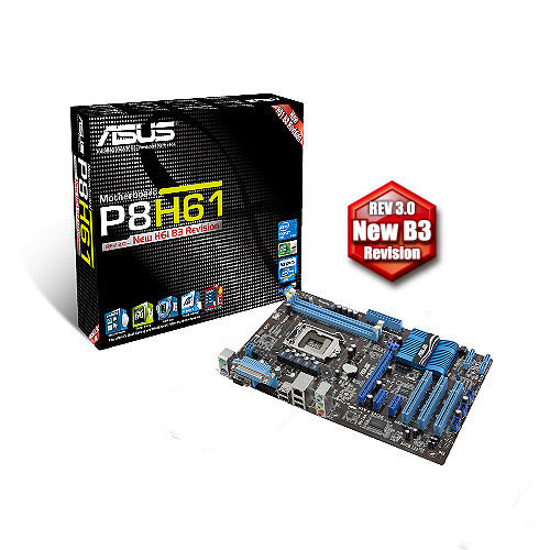 ASUS P8H61 Intel® H61 LGA 1155 (Socket H2) ATX