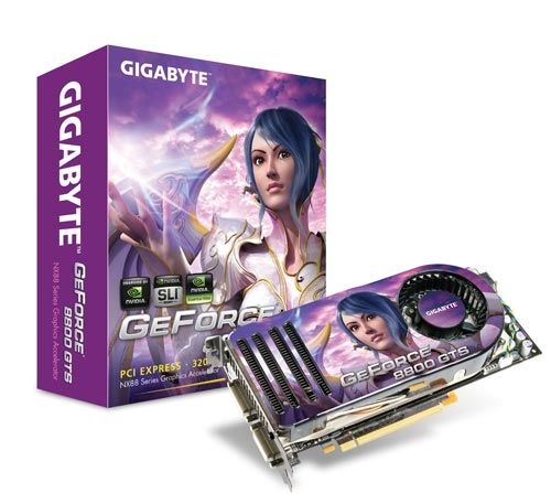 GIGABYTE 8800GTS 320MB DDR III NVIDIA GeForce 8800 GTS GDDR3