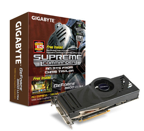 GIGABYTE 8800 ULTRA 768MB DDR3 NVIDIA GeForce 8800 Ultra GDDR3