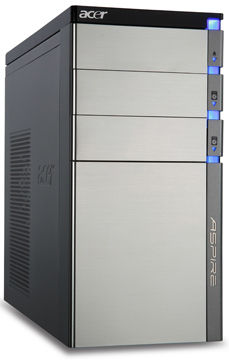 Acer Aspire AM5300 AMD Phenom II X6 1055T 8 GB DDR3-SDRAM 1.5 TB AMD Radeon HD 5850 Windows 7 Home Premium Tower PC Grey