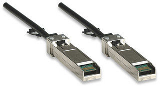 Intellinet 750363 InfiniBand/fibre optic cable 1 m SFP+ Black