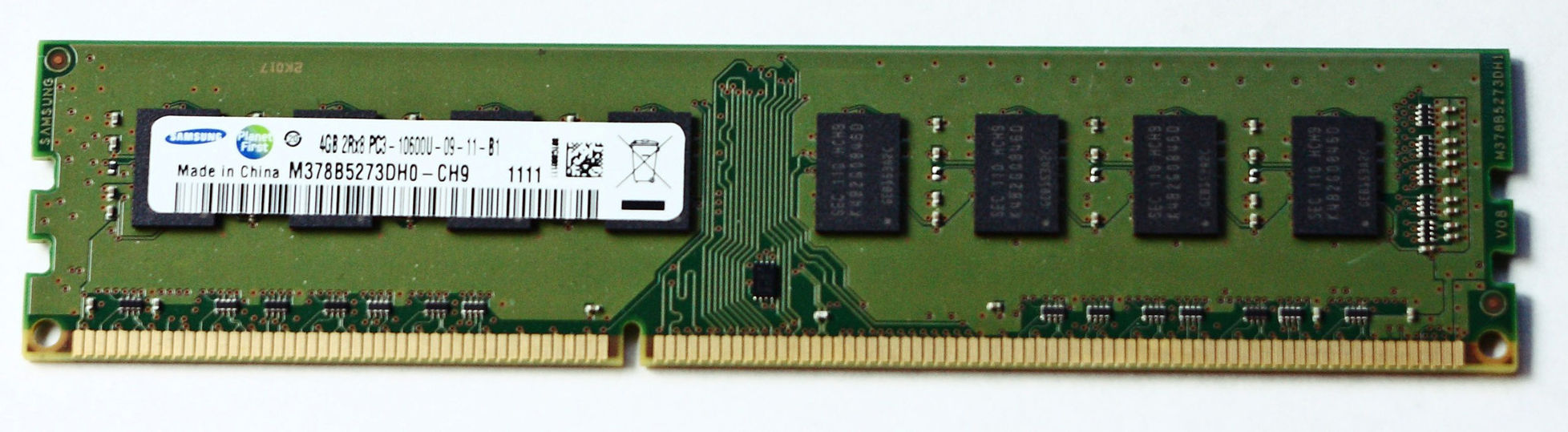 Samsung DDR3 4GB, PC1333 memory module 2 x 2 GB 240-pin DIMM
