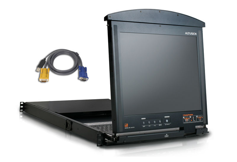 ATEN KL9116MUKIT rack console 43.2 cm (17") 1600 x 1200 pixels Black
