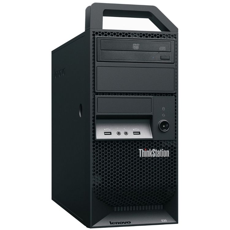 Lenovo ThinkStation E30 Intel® Core™ i3 i3-2100 2 GB DDR3-SDRAM Windows 7 Professional Tower Workstation Black