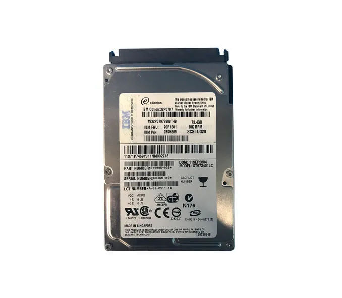 90P1301 - IBM 73.4GB 10000RPM SCSI 320MB/s 2.5-in Hard Drive