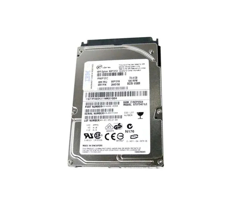 90P1313 - IBM 73.4GB 10000RPM SCSI 320MB/s 2.5-in Hard Drive