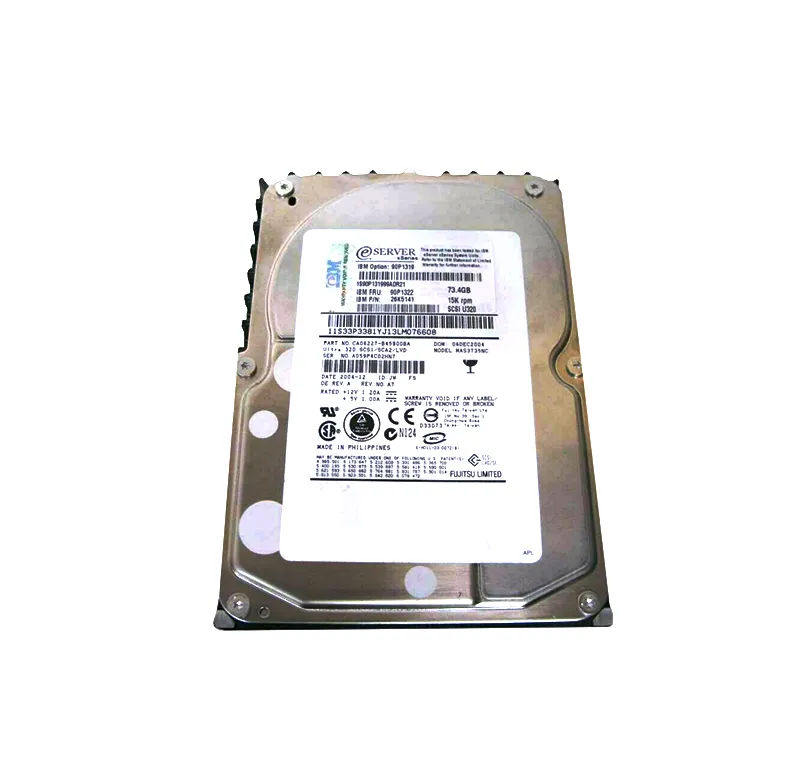 90P1319 - IBM 73.4GB 15000RPM SCSI 320MB/s 3.5-in Hard Drive