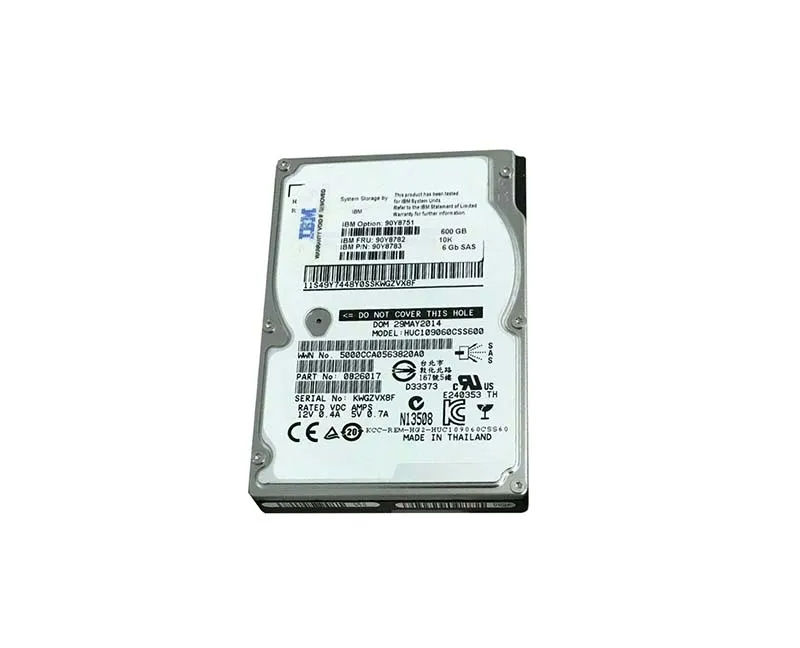 90Y8751 - IBM 600GB 10000RPM SAS 6Gb/s Hot Swap 2.5-in HDD