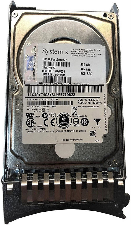 90Y8877 - IBM 300GB 10000RPM SAS 2.5-Inch Hard Drive