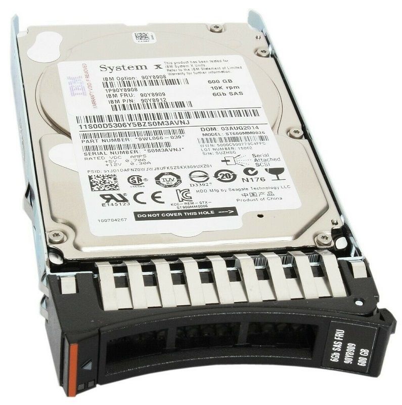 90Y8908 - IBM 600GB 10000RPM SAS 2.5-Inch Hard Drive