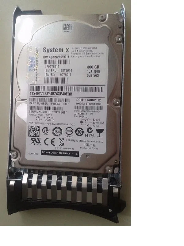 90Y8913 - IBM 300GB 10000RPM SAS 6Gb/s 2.5-in Hard Drive