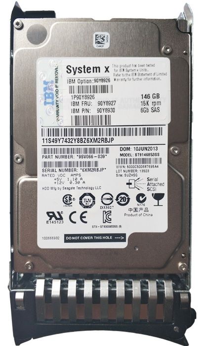 90Y8930 - IBM 146GB 15000RPM SAS 6Gb/s Hot Swap 2.5-in HDD