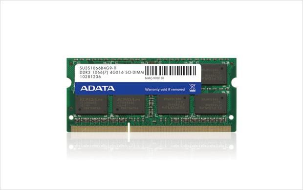 ADATA SU3S1333C2G9-2 memory module 2 GB 1 x 2 GB DDR3 204-pin SO-DIMM