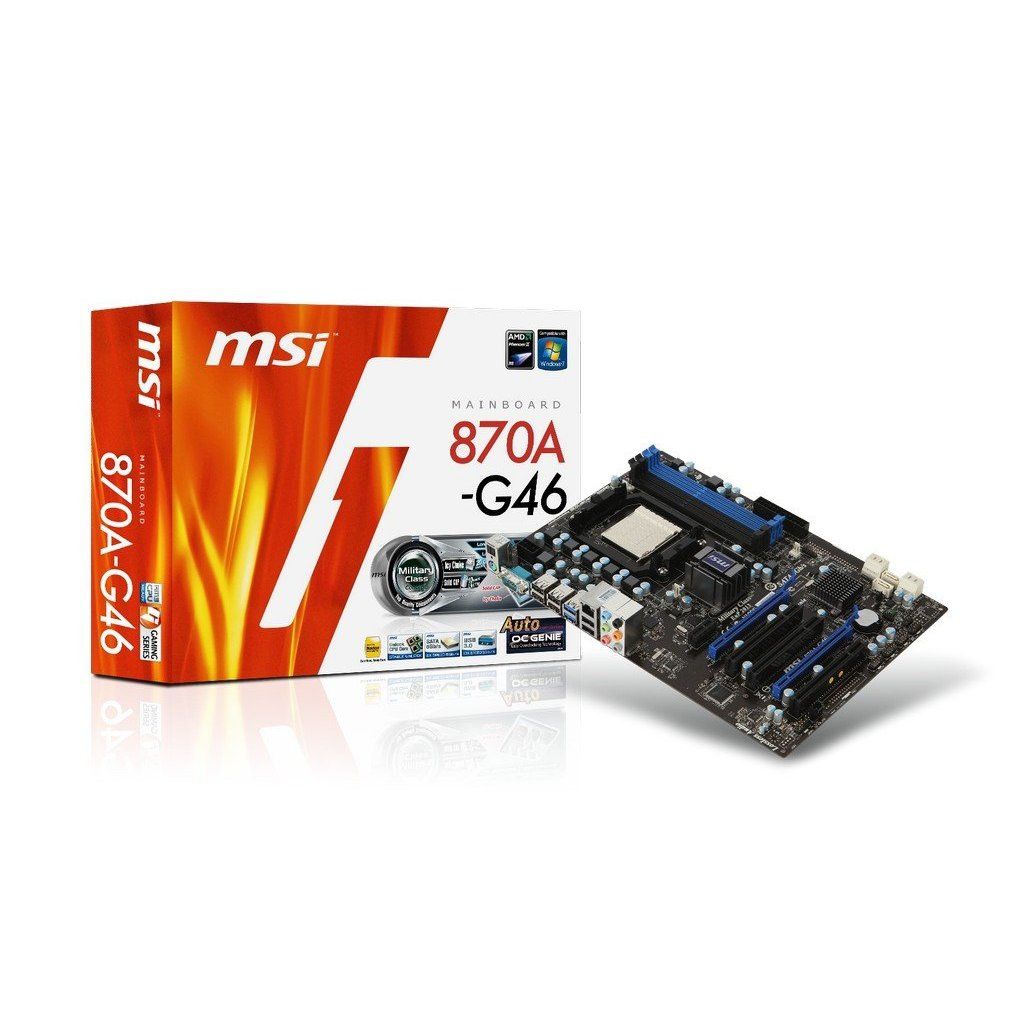 MSI 870S-G46 motherboard AMD 870 (RX881) Socket AM3 ATX