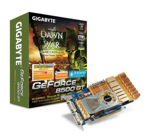 GIGABYTE GeForce 8500GT 256MB GV-NX85T256HP GeForce 8500 GT GDDR3