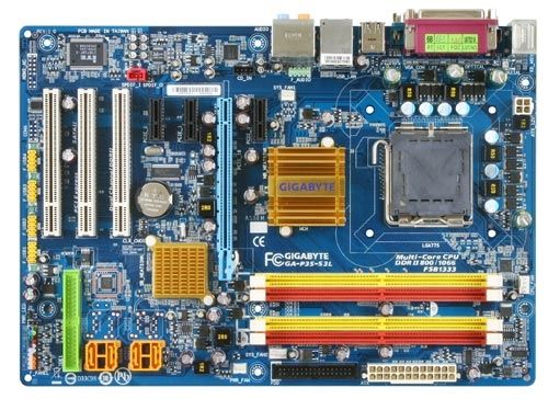 GIGABYTE GA-P35-S3L (rev. 1.0) Intel® P35 + ICH9 Chipset LGA 775 (Socket T) ATX