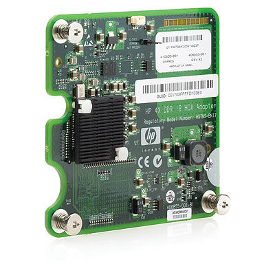 HP 4X DDR InfiniBand Dual Port Mezzanine HCA for c-Class BladeSystem
