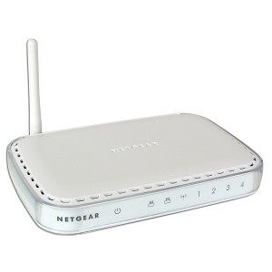 NETGEAR 54 Mbps Wireless w/ 4-port Switch print server Ethernet LAN