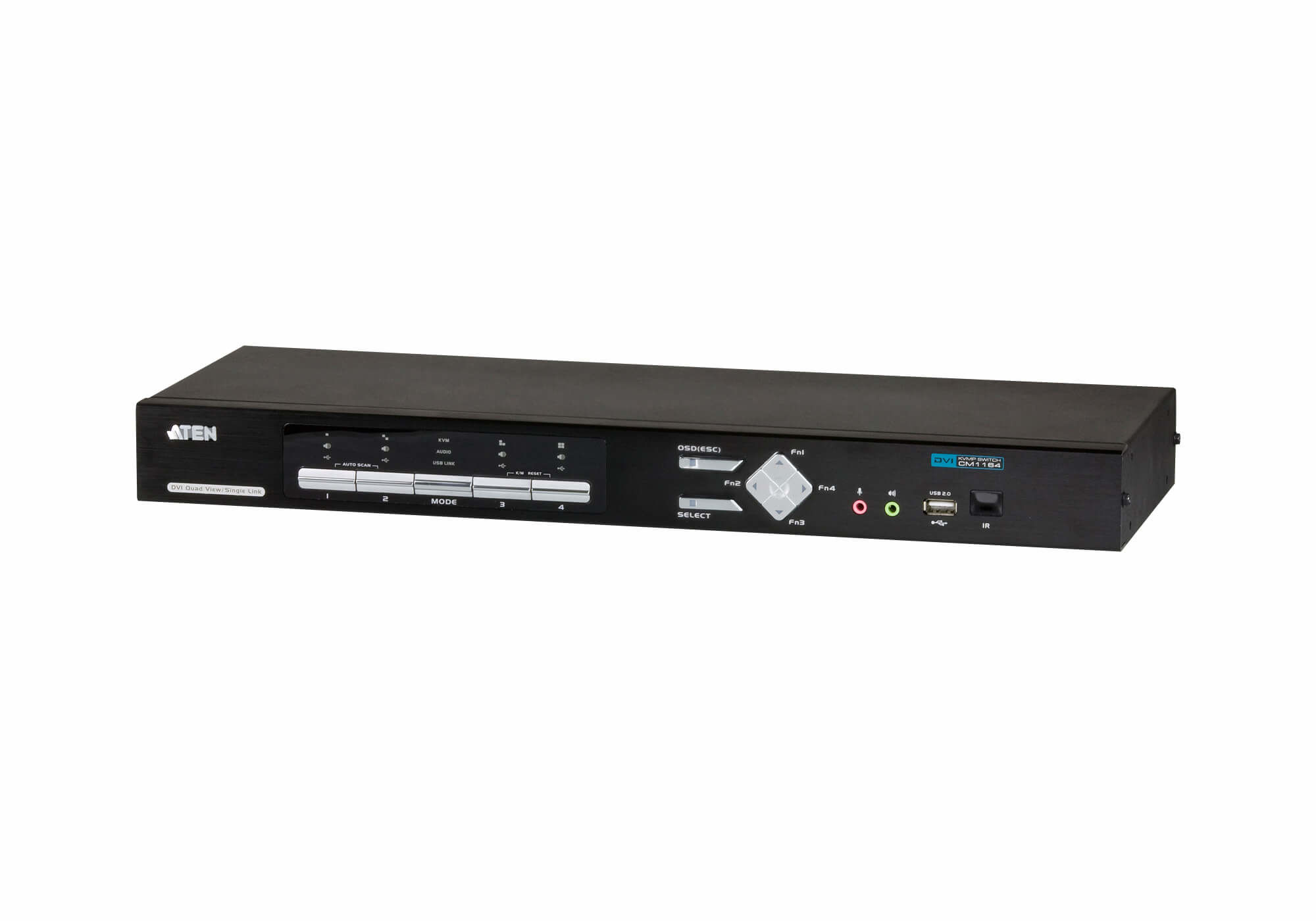 ATEN CM1164 KVM switch Black