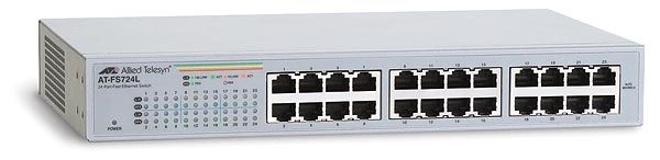 Allied Telesis 10/100TX x 24 ports unmanaged Fast Ethernet switch White