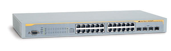 Allied Telesis 10/100/1000 x 24 ports GE L3 Switch w/ 4 combo SFP & 2x 20Gbps stacking ports Managed L3+ Silver