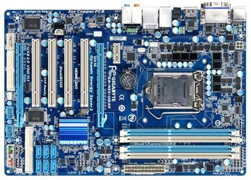 GIGABYTE GA-H55-UD3H Intel® H55 LGA 1156 (Socket H) ATX