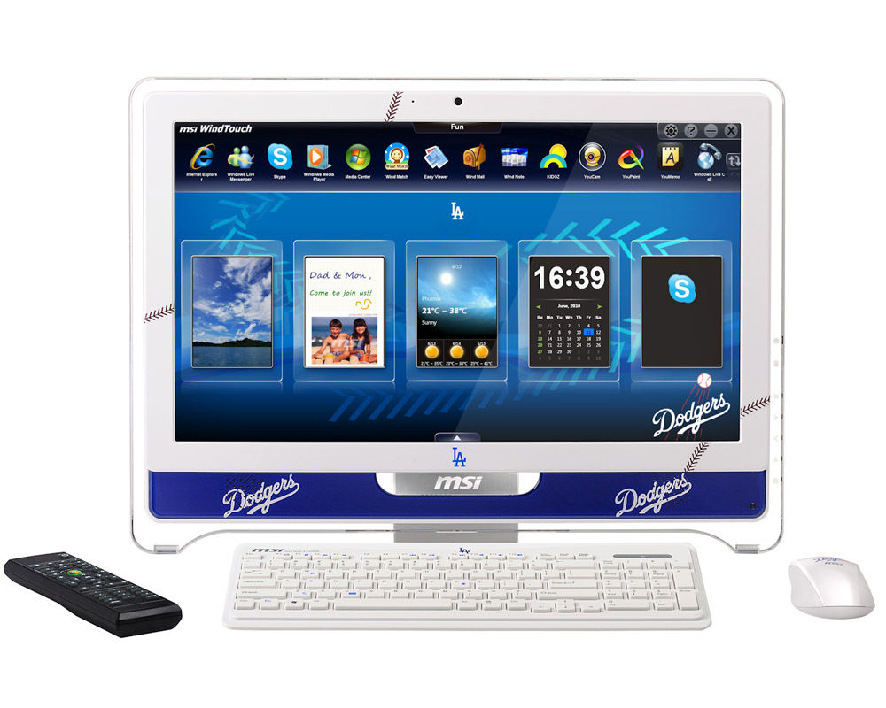 MSI Wind Top AE2220-274US All-in-One PC/workstation Intel® Core™2 Duo T6600 54.6 cm (21.5") 1920 x 1080 pixels Touchscreen 4 GB DDR2-SDRAM 640 GB NVIDIA® GeForce® 9300 Windows 7 Home Premium White