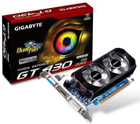 GIGABYTE N430OGL graphics card NVIDIA GeForce GT 430 1 GB GDDR3