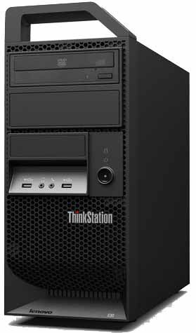 Lenovo ThinkStation E30 Intel® Core™ i3 i3-2100 4 GB DDR3-SDRAM Windows 7 Professional Tower Workstation Black