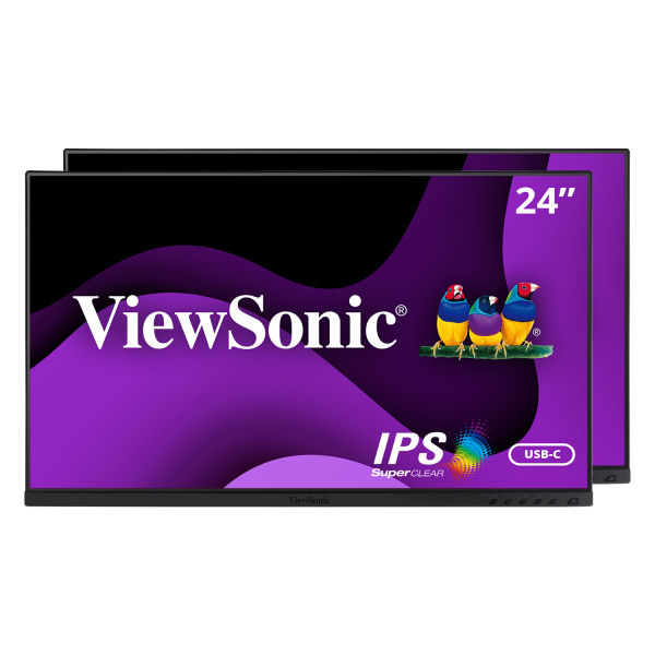 Viewsonic VG Series VG2455_56a_H2 computer monitor 61 cm (24") 1920 x 1080 pixels Full HD Black