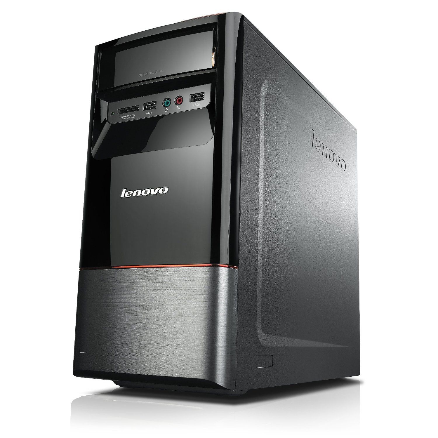 Lenovo IdeaCentre H420 Intel® Core™ i3 i3-2100 4 GB DDR3-SDRAM 500 GB Windows 7 Home Basic Desktop PC Black, Silver