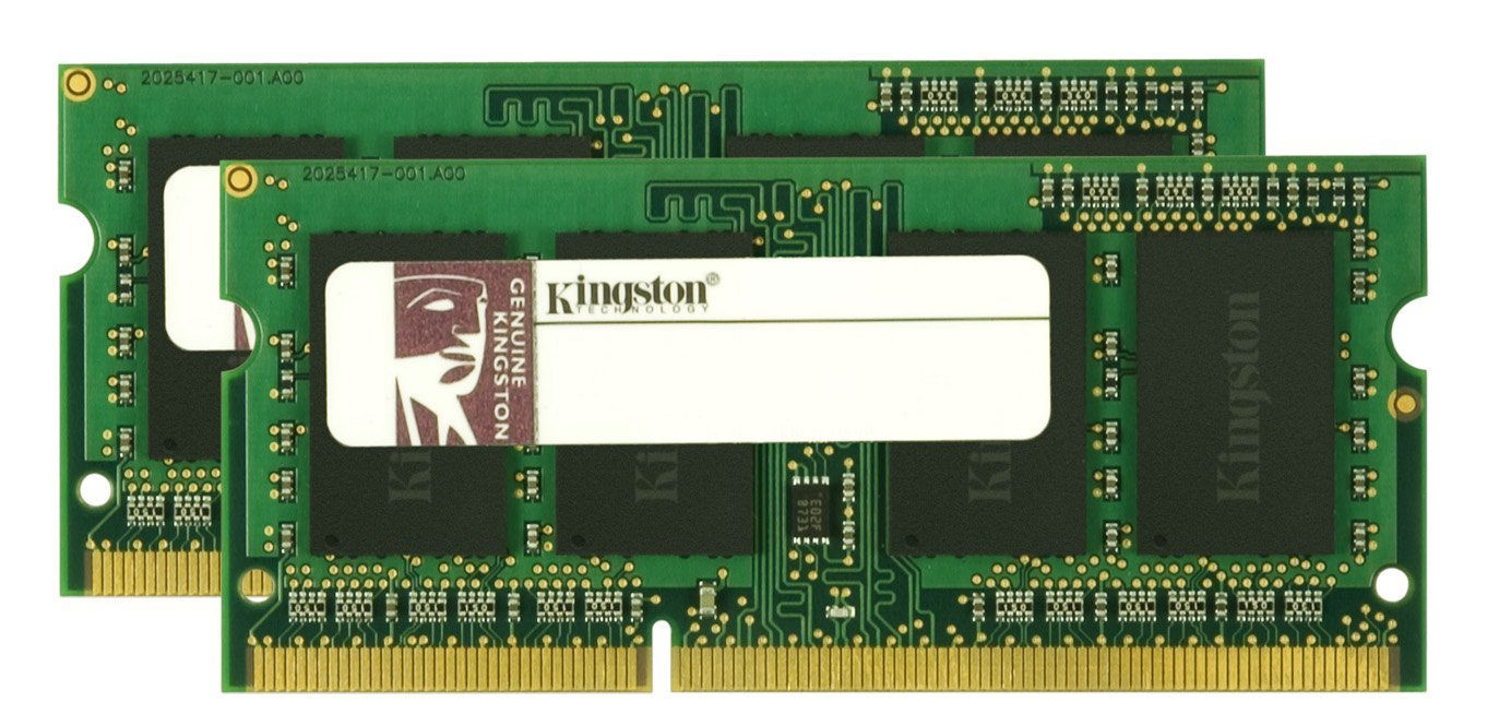 Kingston Technology System Specific Memory 4GB, 1066MHz, DDR3 memory module 2 x 2 GB 204-pin SO-DIMM