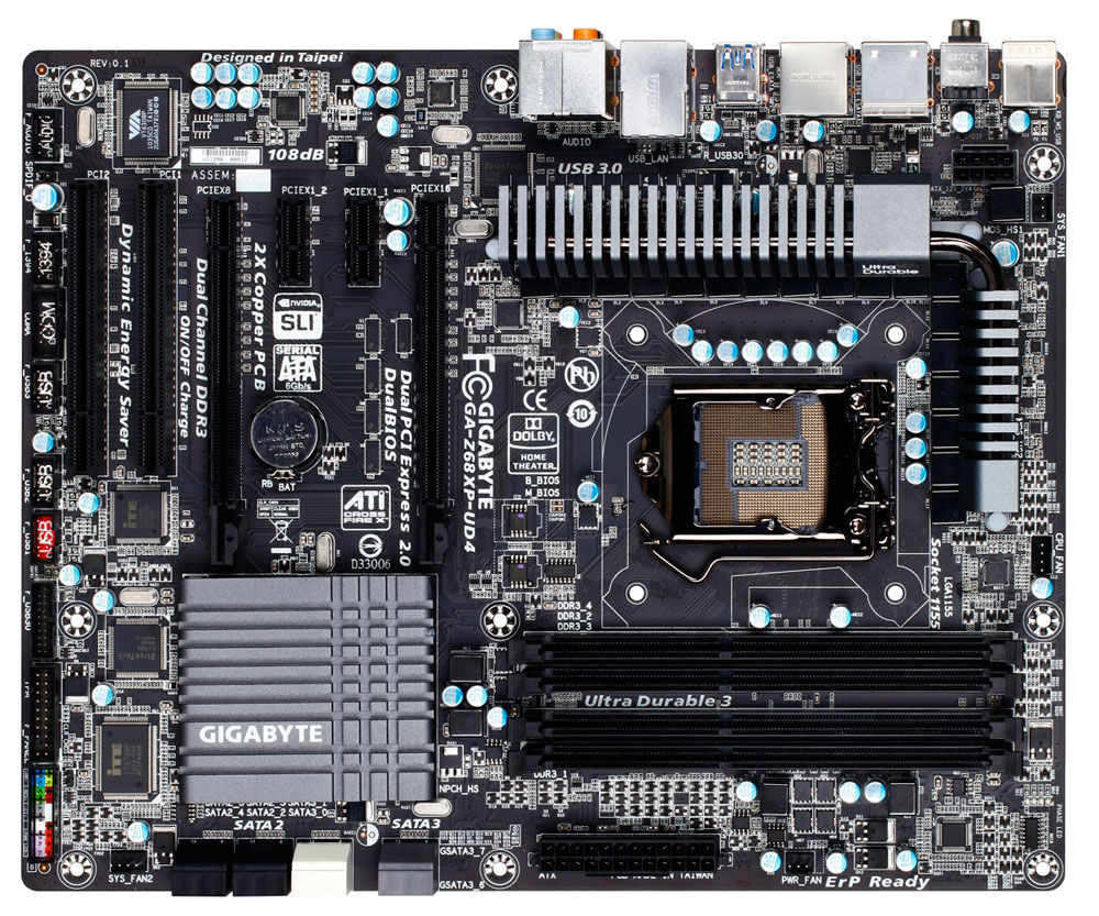 GIGABYTE Z68XP-UD4 Intel Z68 LGA 1155 (Socket H2) ATX