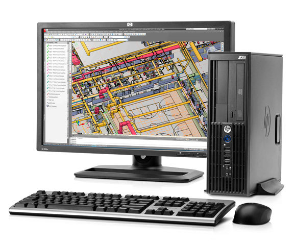 HP Z210 SFF + 2x ZR22w Intel® Xeon® E3 Family E3-1225 4 GB DDR3-SDRAM Windows 7 Professional Workstation