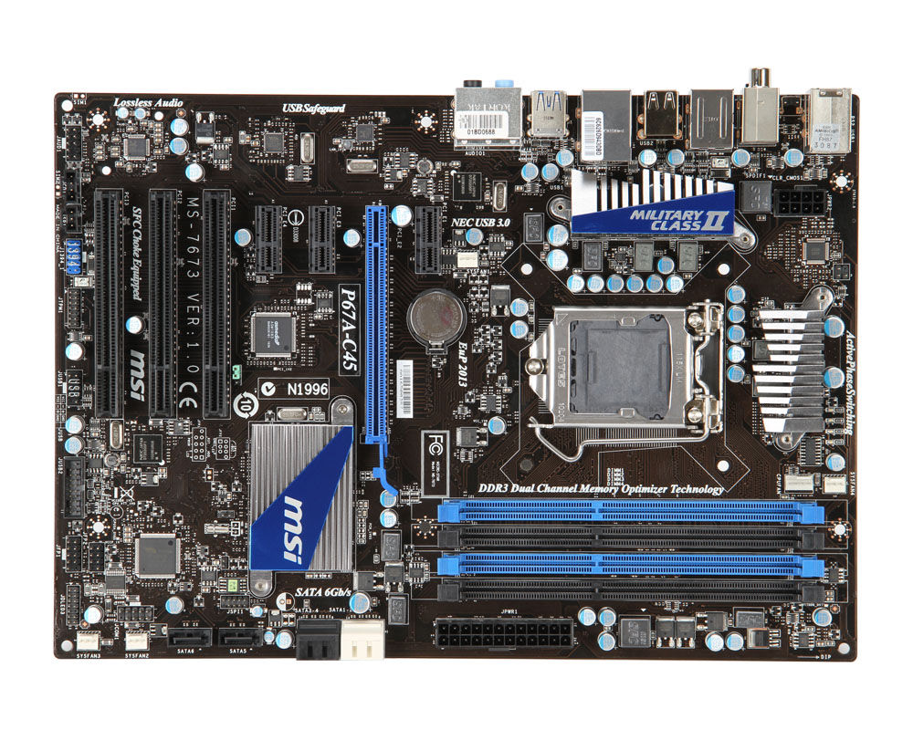 MSI P67A-C45 Intel® P67 LGA 1155 (Socket H2) ATX