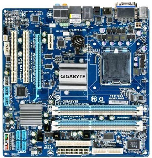 GIGABYTE GA-EG41MFT-US2H Intel® G41 LGA 775 (Socket T) micro ATX