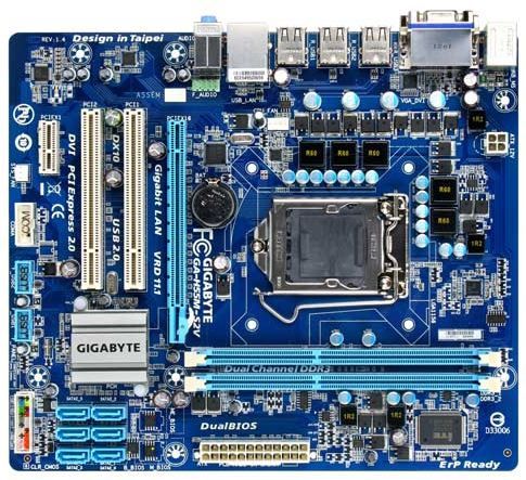 GIGABYTE GA-H55M-S2V motherboard Intel® H55 LGA 1156 (Socket H) micro ATX