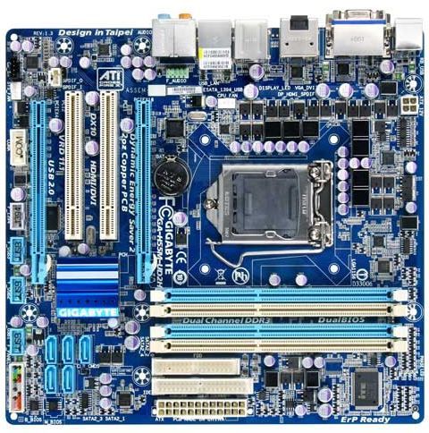 GIGABYTE GA-H55M-UD2H Intel® H55 LGA 1156 (Socket H) micro ATX