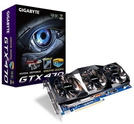 GIGABYTE GVN470O13I graphics card NVIDIA GeForce GTX 470 1.25 GB GDDR5